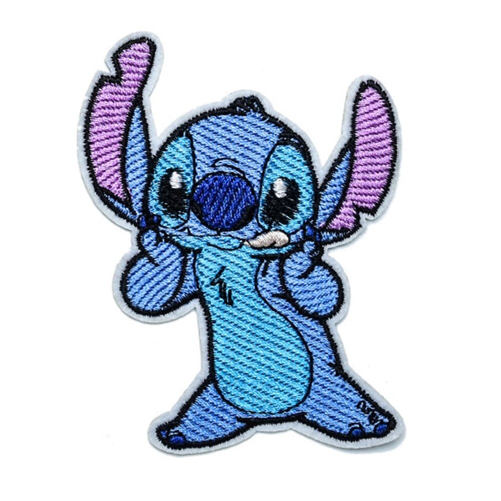 3/$15: Lilo Stitch Movie Stitch Cartoon Character Embroidered Iron On Patch